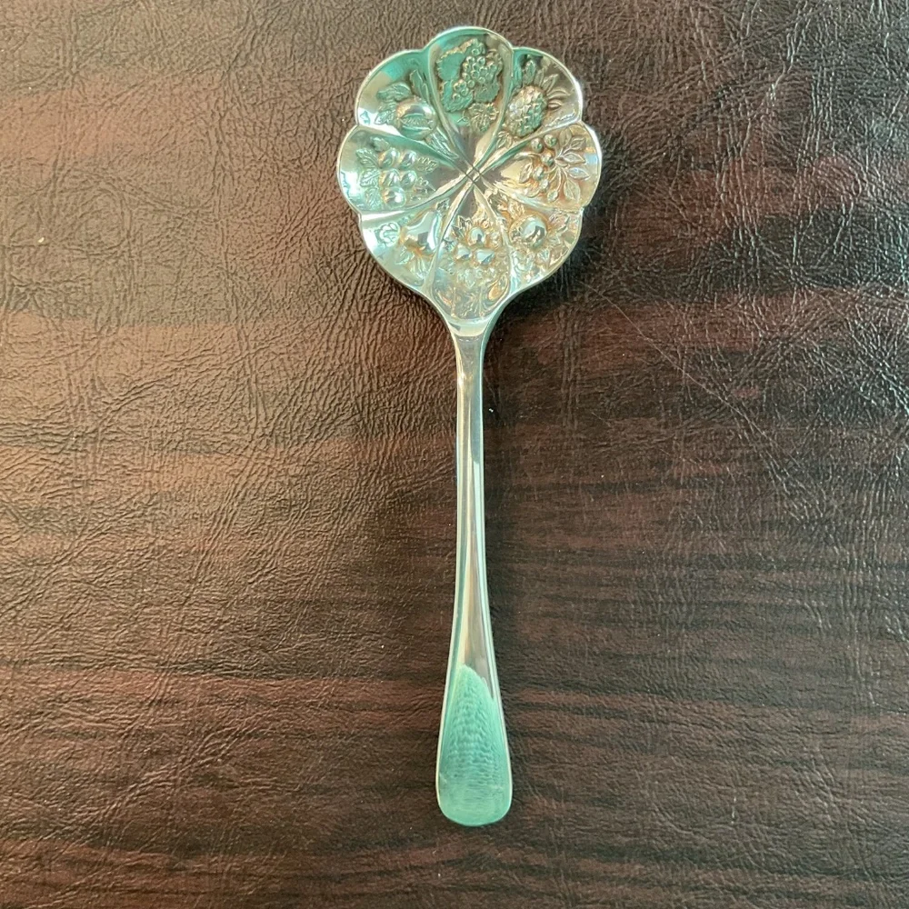 Silver Plate Small Fruit Jelly Serving Spoon 6”